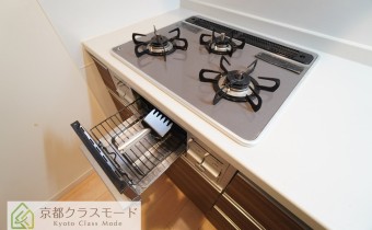 グリル付き3口ガスコンロ